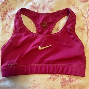 Nike Women's Pink Dri-FIT Sports Bra